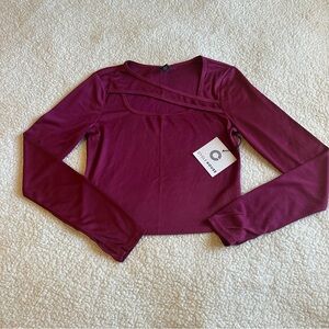 Purple Long Sleeve Top